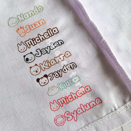 Sticker Baju • Kawaii Basic