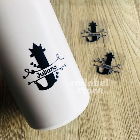 Big Initial Crown • Sticker