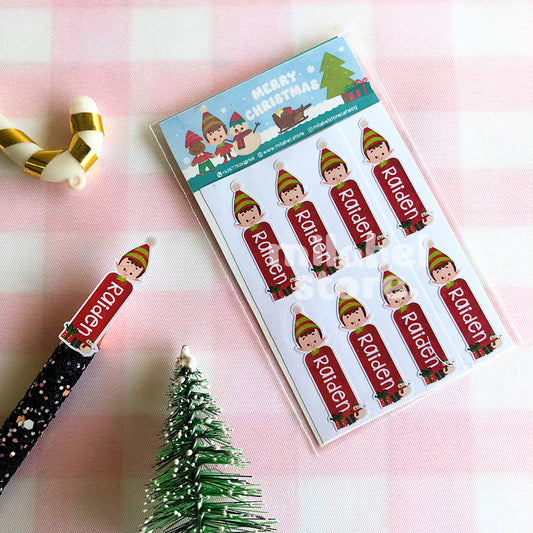 Sticker Mini Karakter Xmas