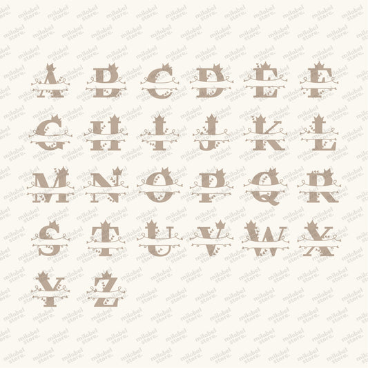 Stiker Baju Big Initial Crown