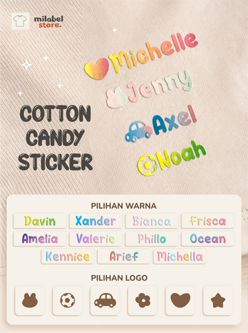 Sticker Baju • Cotton Candy