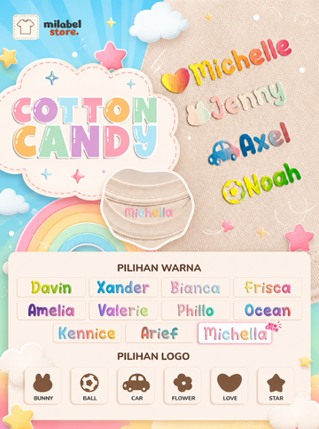 Sticker Baju • Cotton Candy