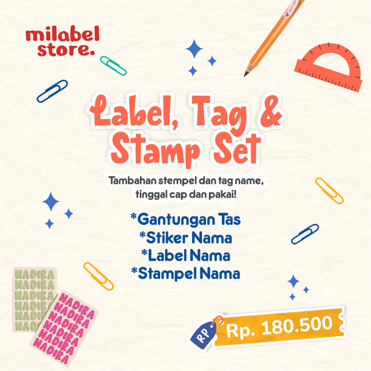 Paket Label, Tag & Stamp