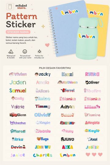 Pattern Sticker ( Reguler 1 cm )