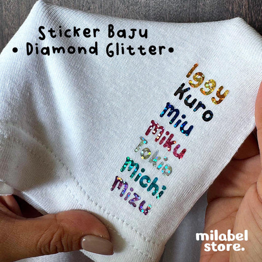 Stiker Baju • Diamond Glittery