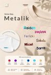 Stiker Baju Metalik