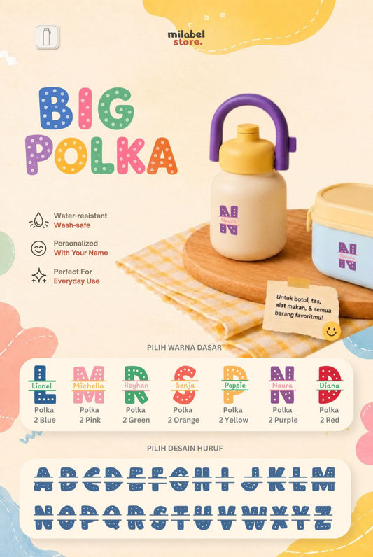 Big Polka Two Tone Sticker