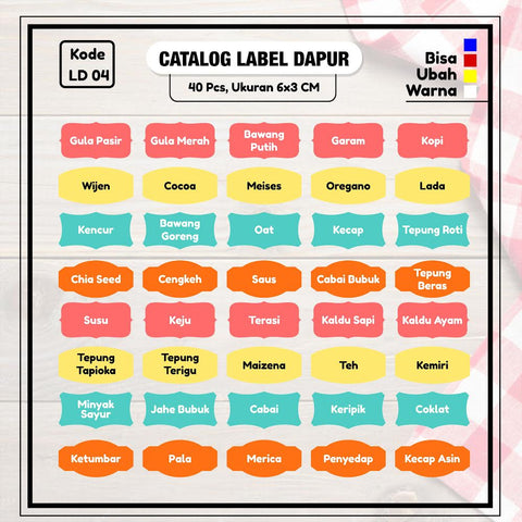 Label Dapur