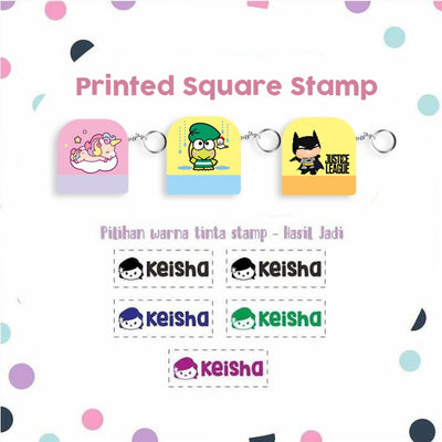 Printed Square Stamp